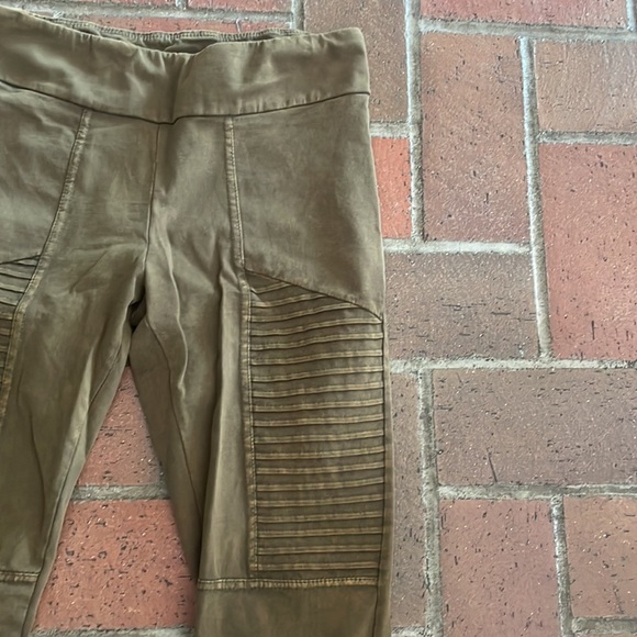 Rae Mode Olive Green Jeggings - Picture 3 of 5